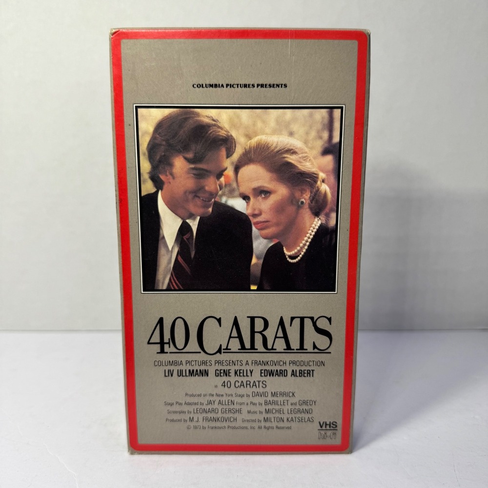 40 Carats‎ VHS 1973 Movie Liv Ullmann Gene Kelly Columbia TriStar Home Video PG